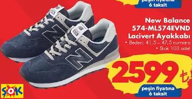 NEW BALANCE 574-ML574EVND LACİVERT AYAKKABI